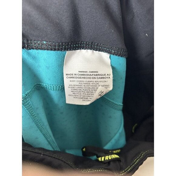 Nike Pro Dri Fit Workout Running Capri Cropped Leggings Pants Blue Size Small - Picture 10 of 10